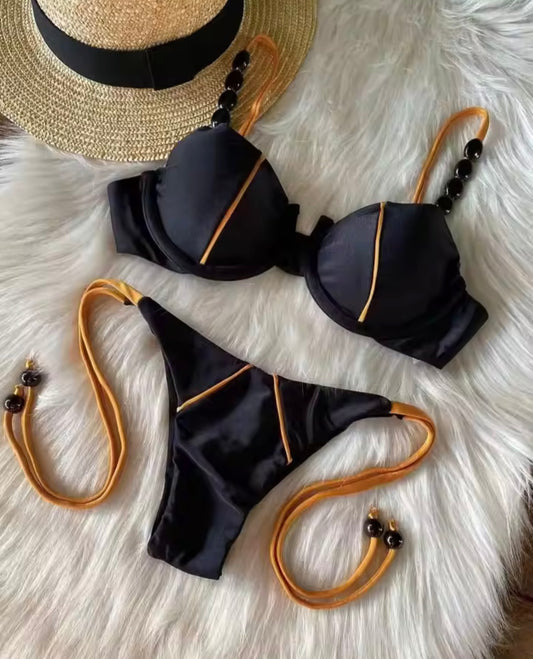 BLACK/GOLD PUSH-UP