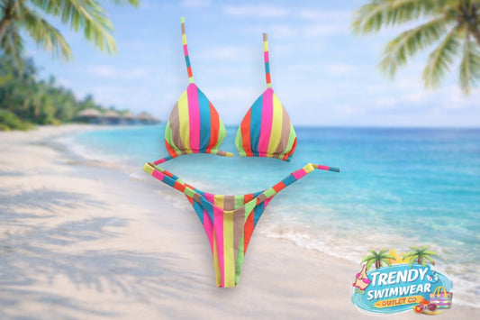 Rainbow Sunset Stripe
